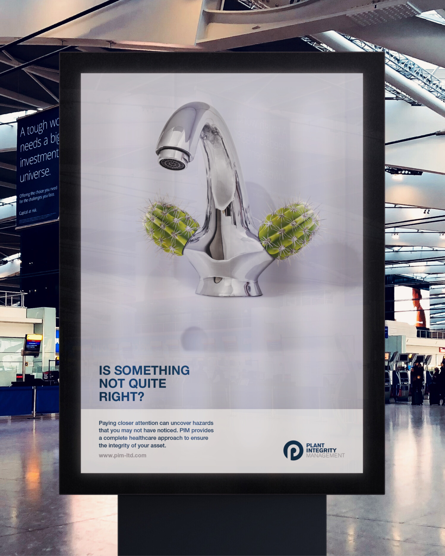 PIM Airport soap tap advert